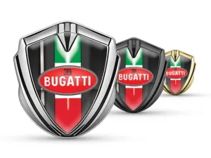 Bugatti Emblem Silikon Abzeichen Luxus Design Legierung Kante